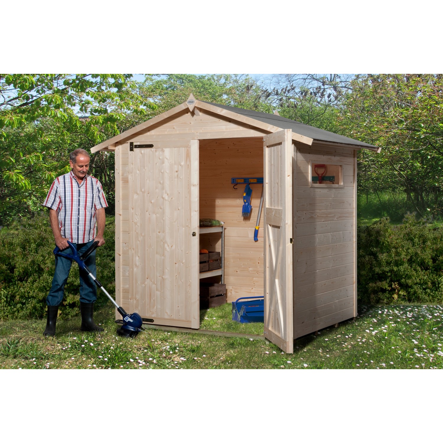 OBI Outdoor Living Holz-Gartenhaus Kompakt Satteldach 198 cm x 171 cm von OBI Outdoor Living