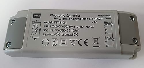 OBI Elektronischer Halogen Trafo 230V auf 12V, 35-105 Watt, Niedervolt Trafo, 125x44x23mm OBI Elektronischer Halogen Trafo 230V auf 12V, 35-105 Watt, Niedervolt Trafo, 125x44x23mm von OBI