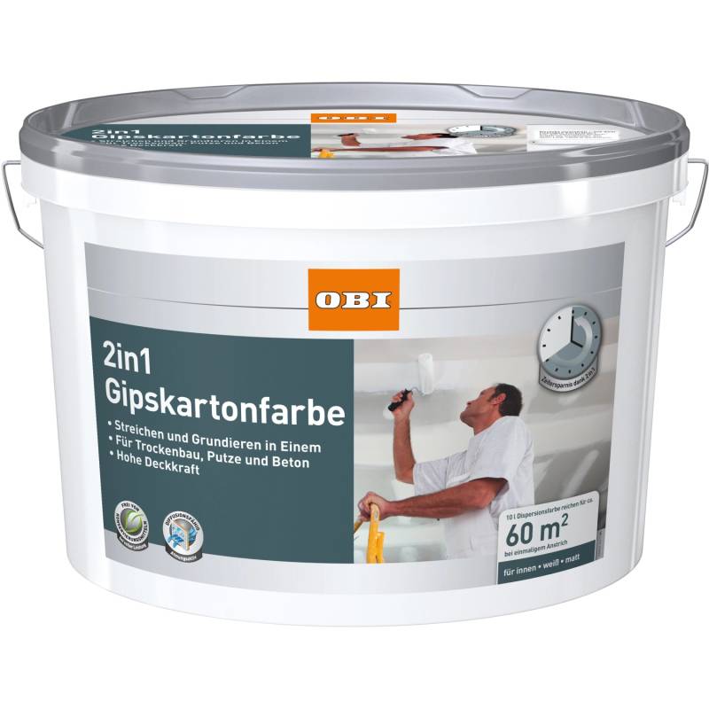 OBI 2in1 Gipskartonfarbe 10 l von OBI