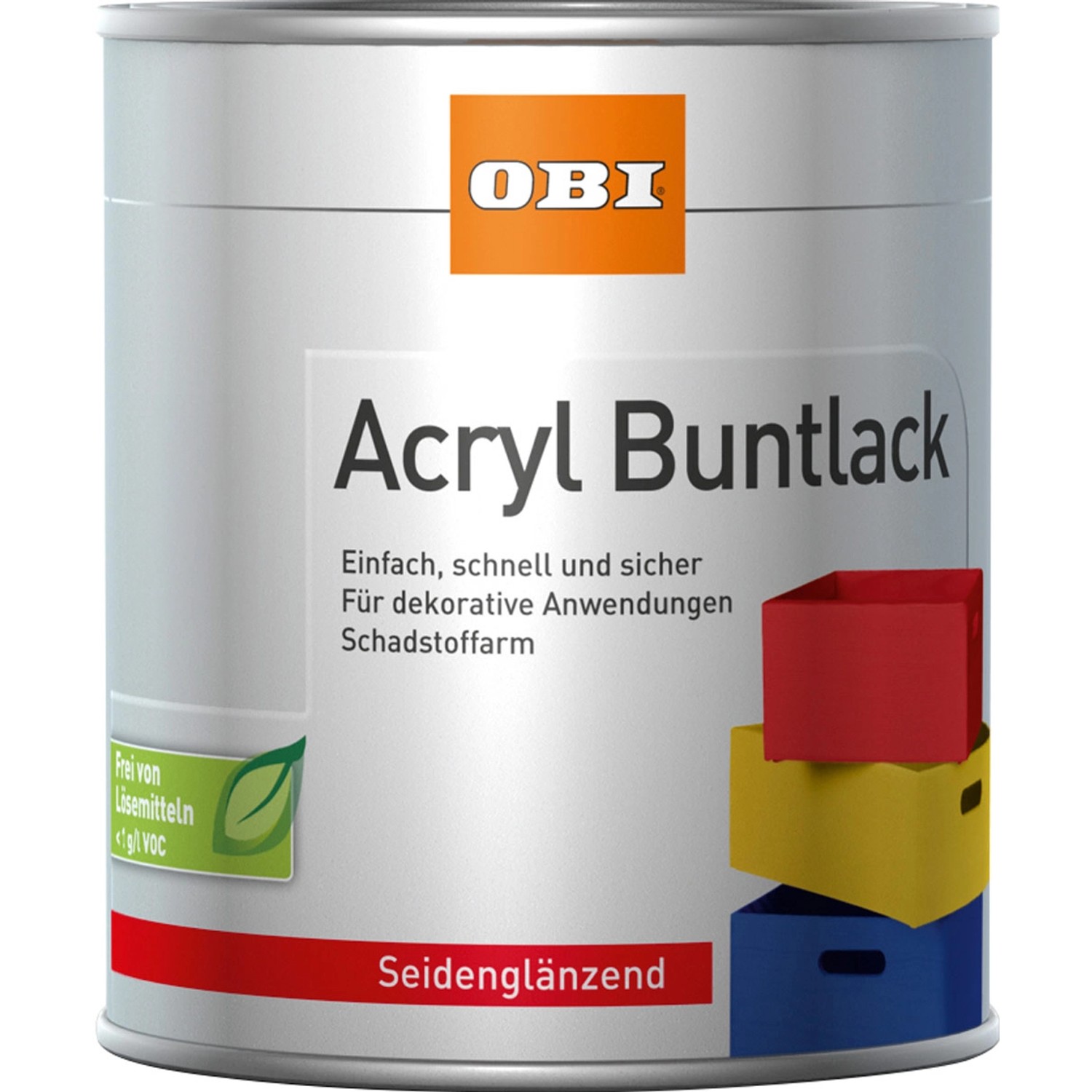 OBI Acryl Buntlack Laubgrün seidenglänzend 500 ml von OBI