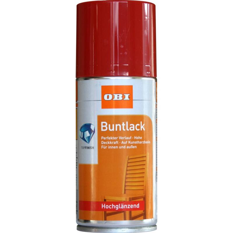OBI Buntlack Spray RAL 3000 Feuerrot hochglänzend 150 ml von OBI