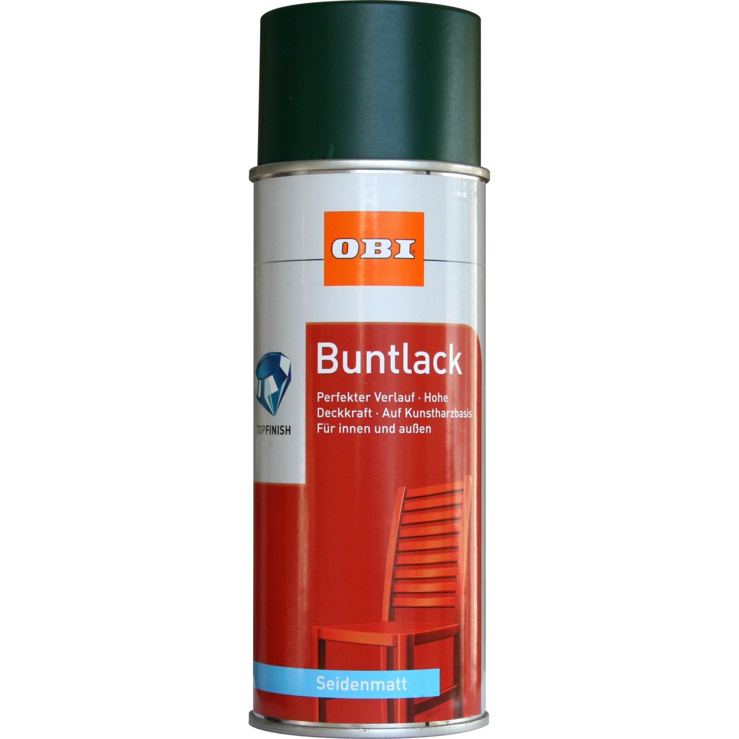 OBI Buntlack Spray RAL 6005 Moosgrün seidenmatt 400 ml von OBI