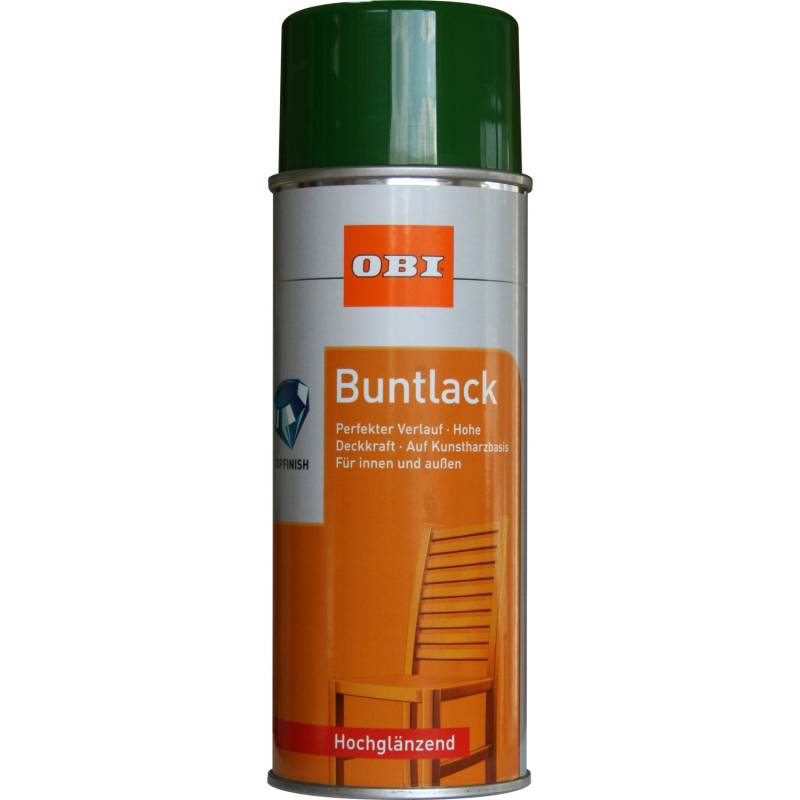 OBI Buntlack Spray RAL 6002 Laubgrün hochglänzend 400 ml von OBI