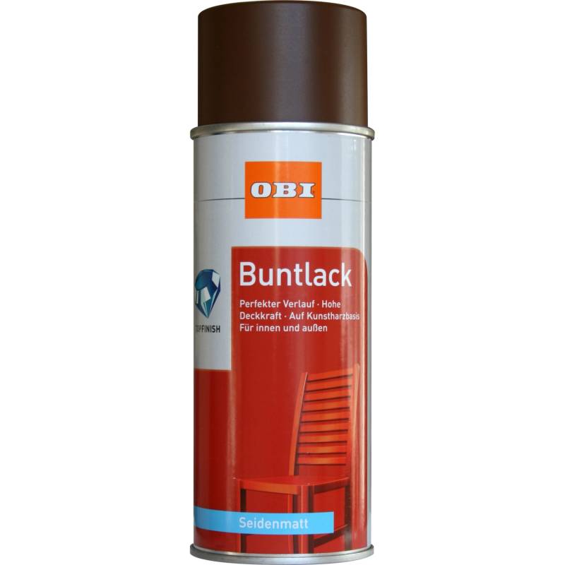 OBI Buntlack Spray RAL 8011 Nussbraun seidenmatt 400 ml von OBI