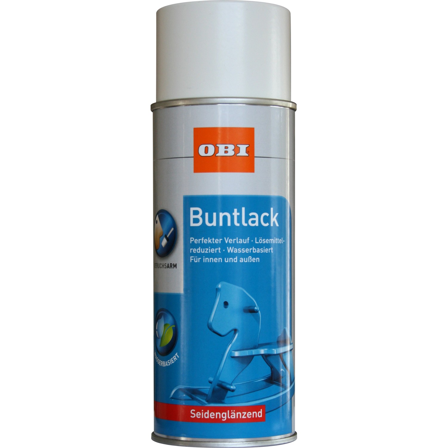 OBI Buntlack Spray RAL 9010 Reinweiß seidenglänzend wv 400 ml von OBI