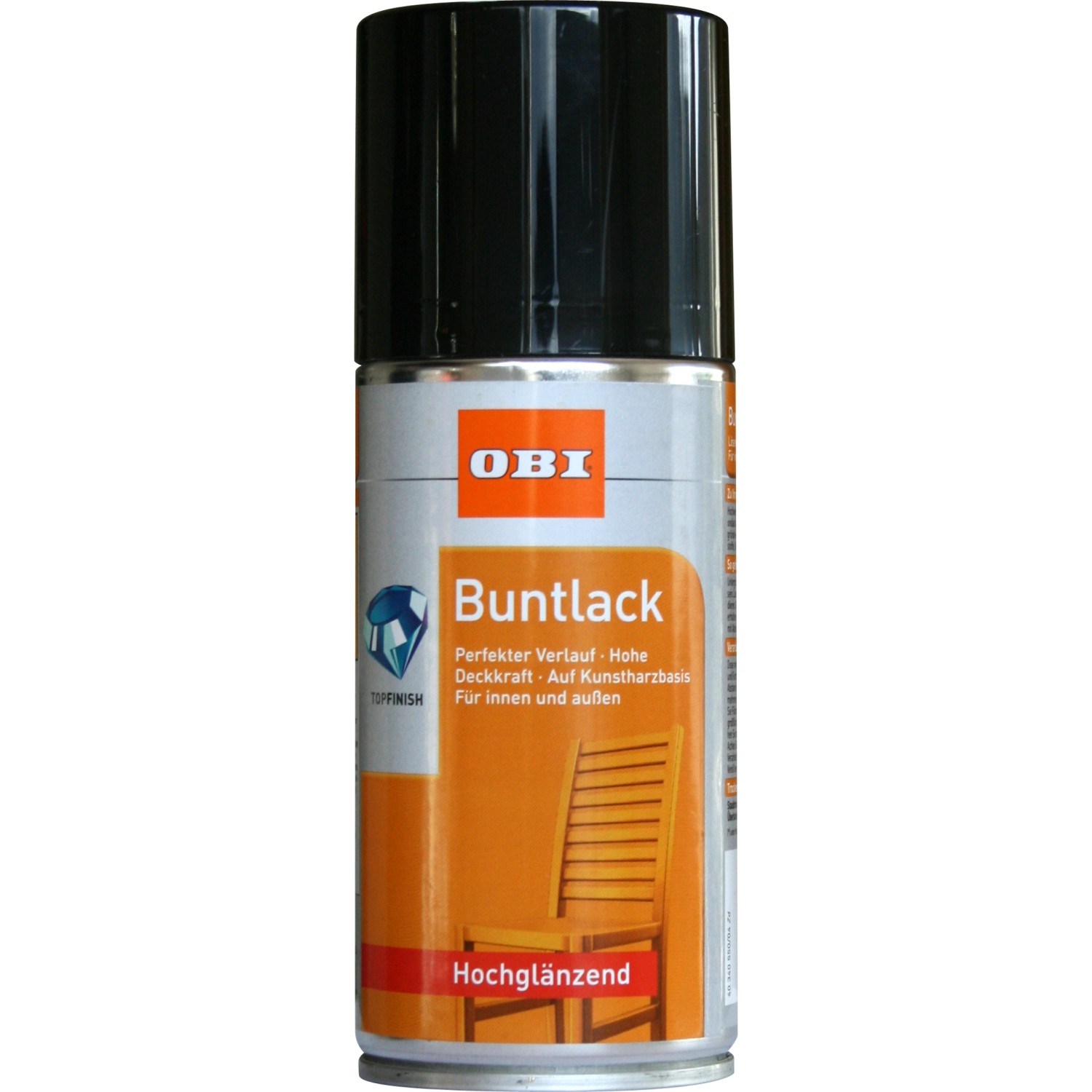 OBI Buntlack Spray RAL 9005 Schwarz hochglänzend 150 ml von OBI