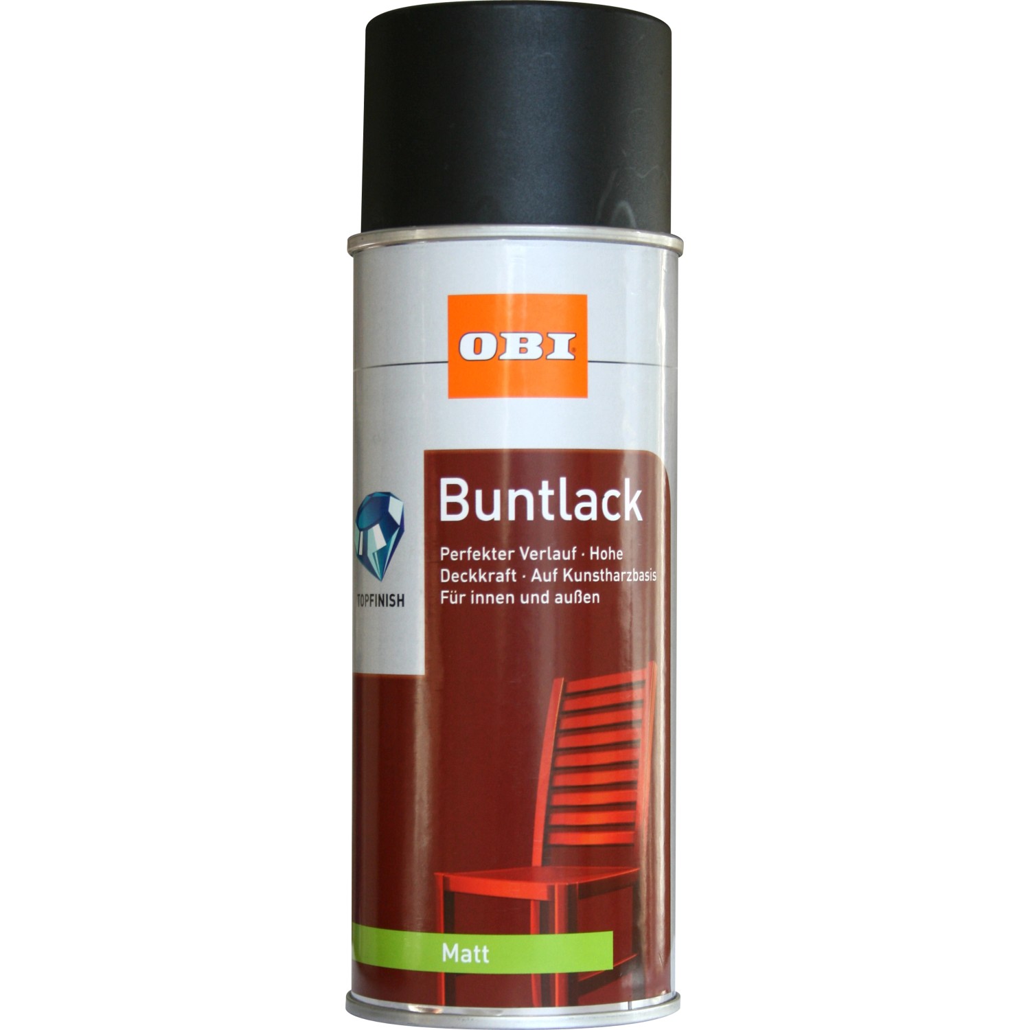 OBI Buntlack Spray RAL 9005 Schwarz matt 400 ml von OBI