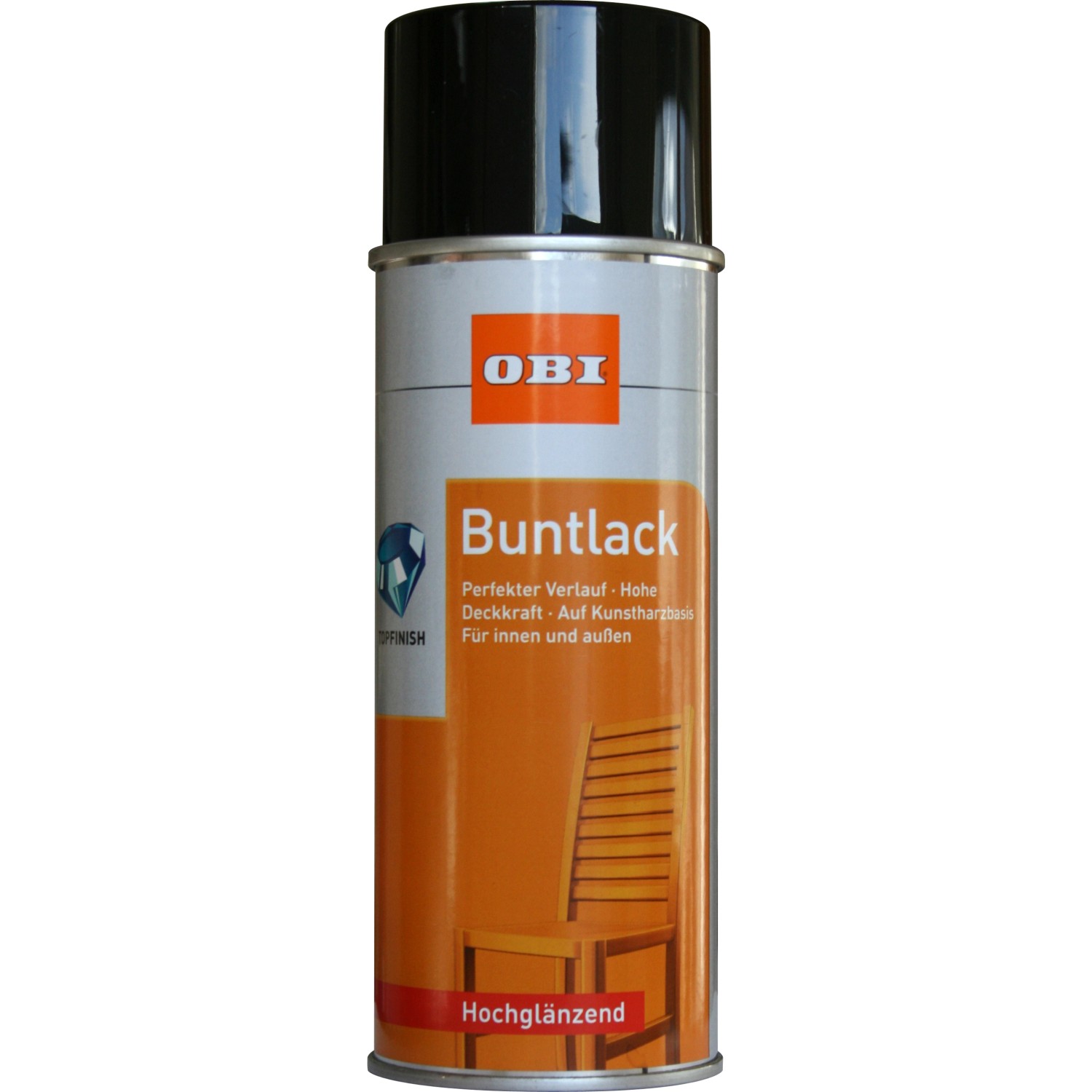 OBI Buntlack Spray RAL 9005 Tiefschwarz hochglänzend 400 ml von OBI