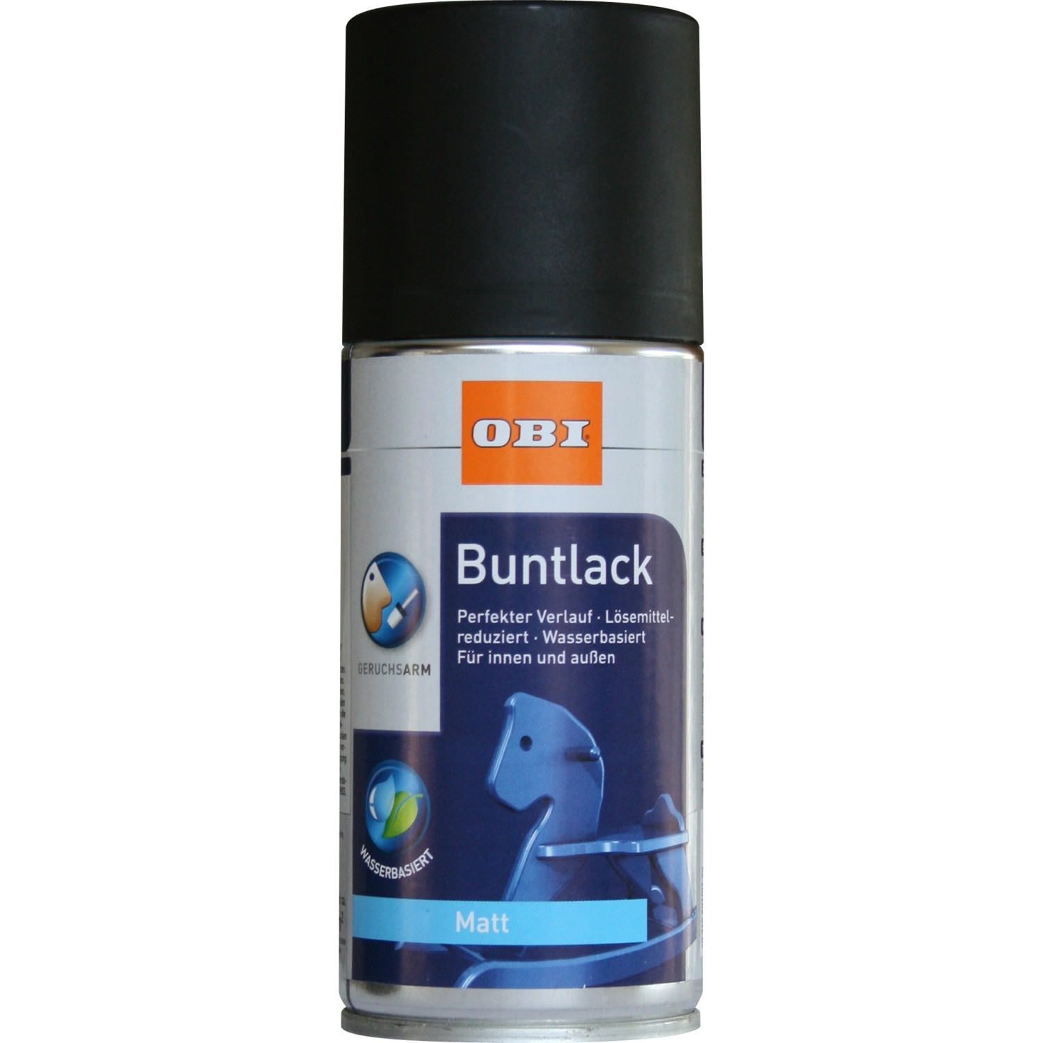 OBI Buntlack Spray RAL 9005 Tiefschwarz matt wv 150 ml von OBI