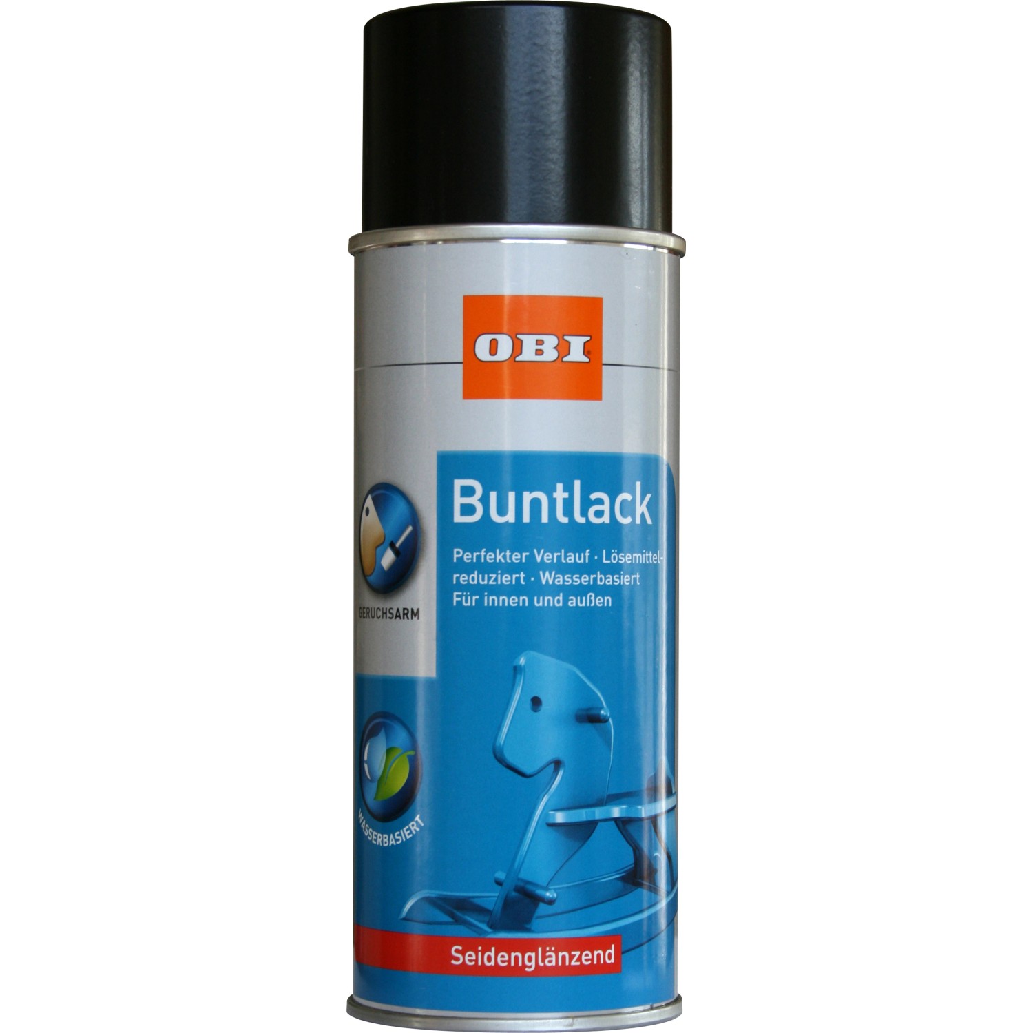 OBI Buntlack Spray RAL 9005 Tiefschwarz seidenglänzend wv 400 ml von OBI