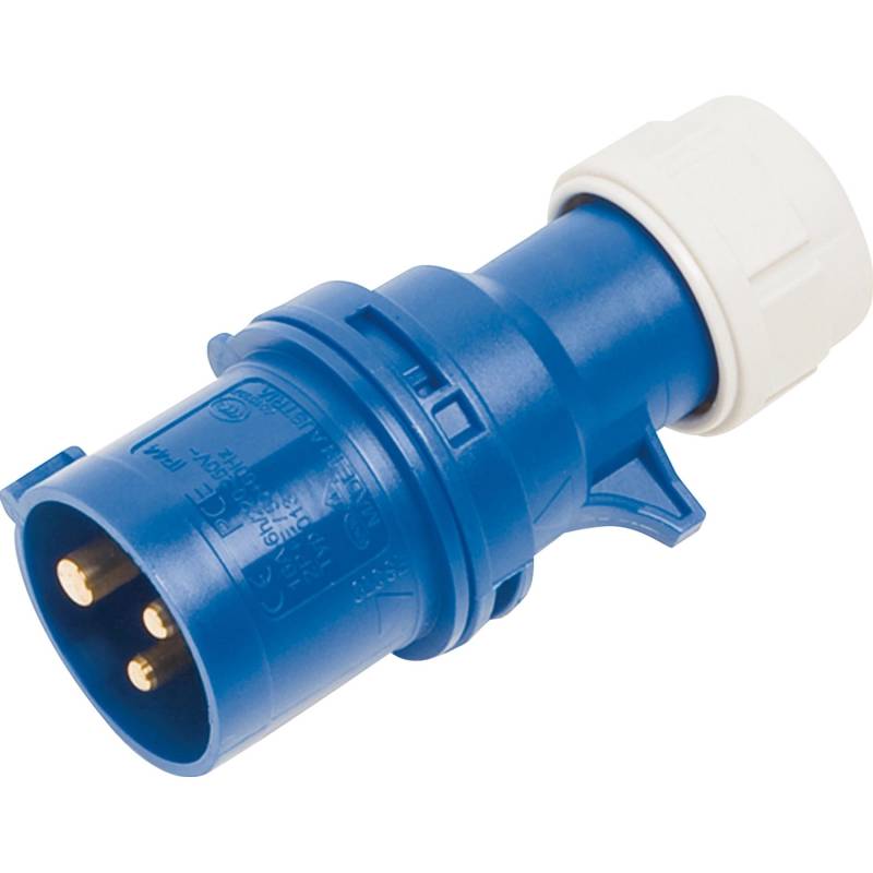 PCE CEE Caravan-Stecker 3-polig IP44 16 A Blau von PCE