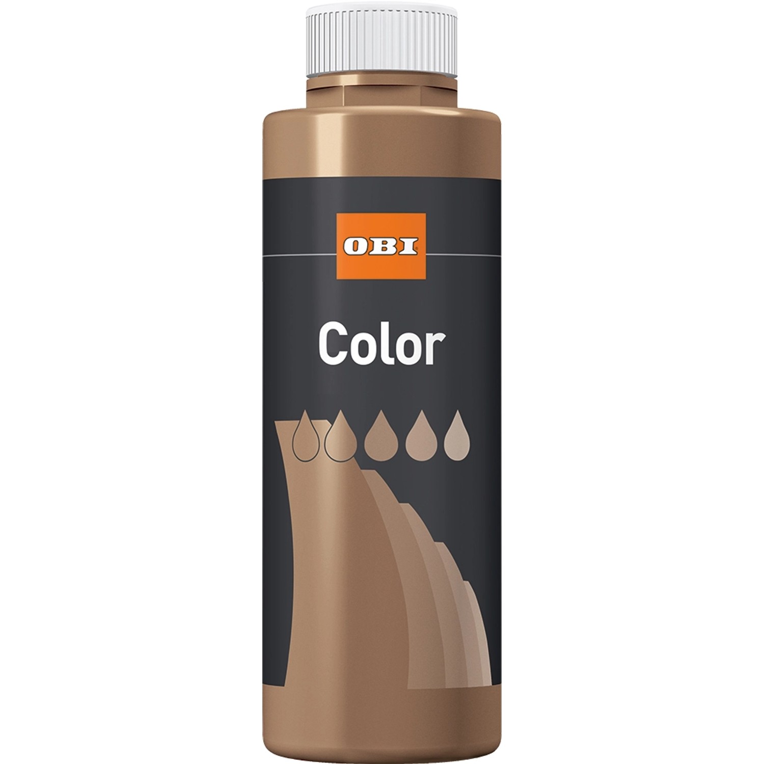 OBI Color Voll- und Abtönfarbe Oxidbraun matt 500 ml von OBI