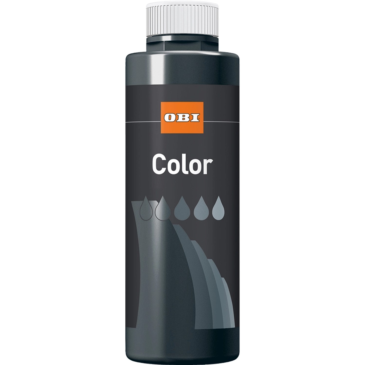 OBI Color  Voll- und Abtönfarbe Schwarz matt 500 ml von OBI