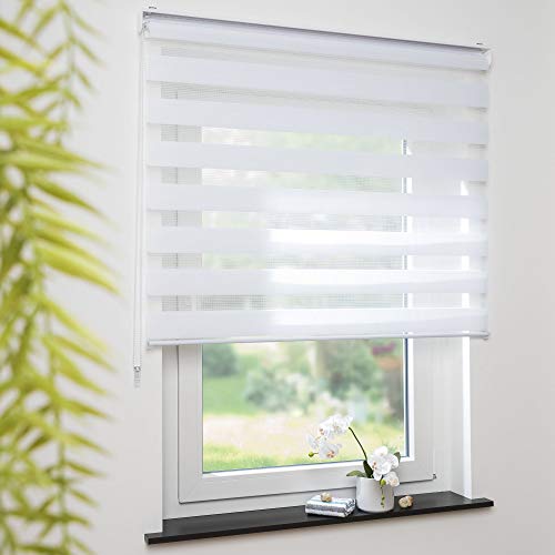 OBI Doppelrollo Duo-Rollo Rollo mit Seitenzuggetriebe Wand- und Deckenmontage | Weiß | 80 x 210 cm OBI Doppelrollo Duo-Rollo Rollo mit Seitenzuggetriebe Wand- und Deckenmontage | Weiß | 80 x 210 cm von OBI