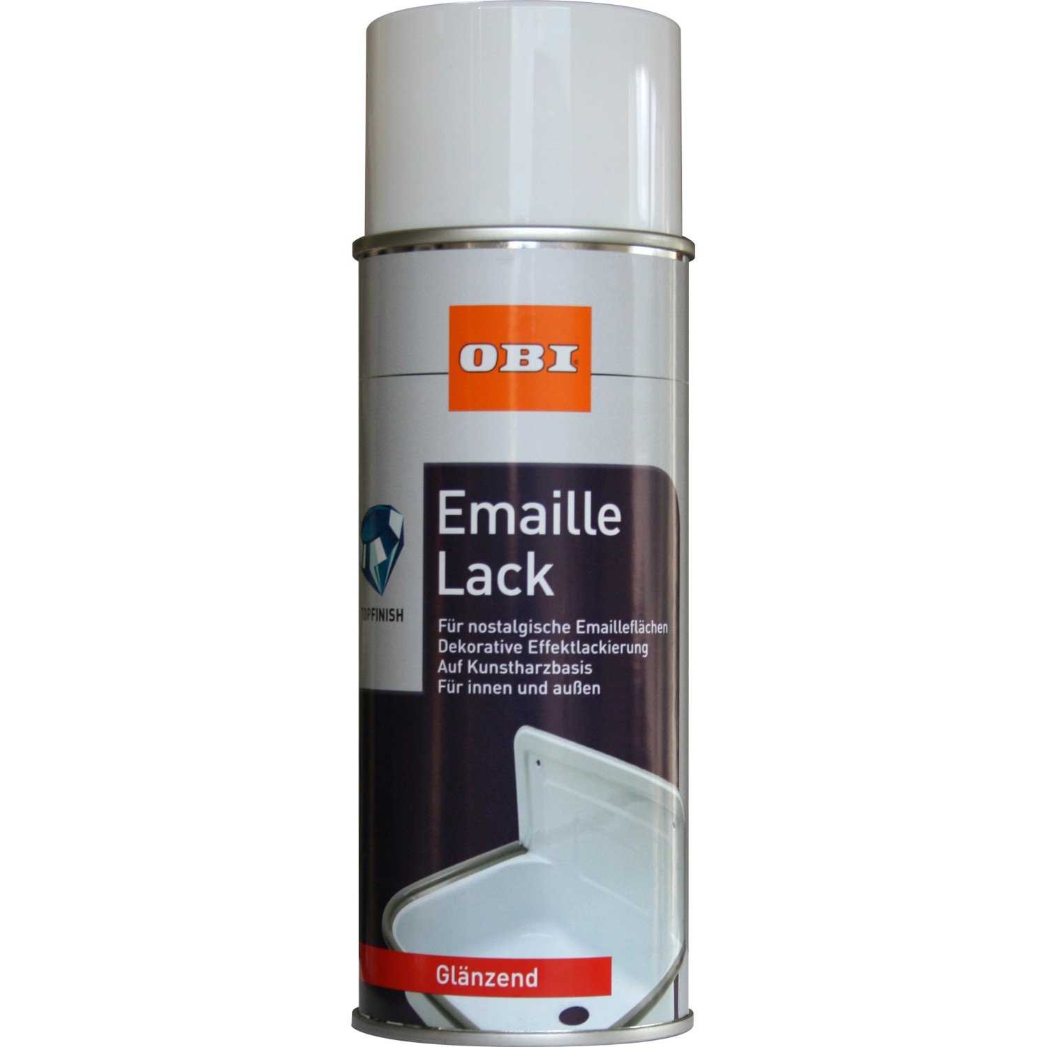 OBI Emaille Lack Spray Weiß glänzend 400 ml von OBI