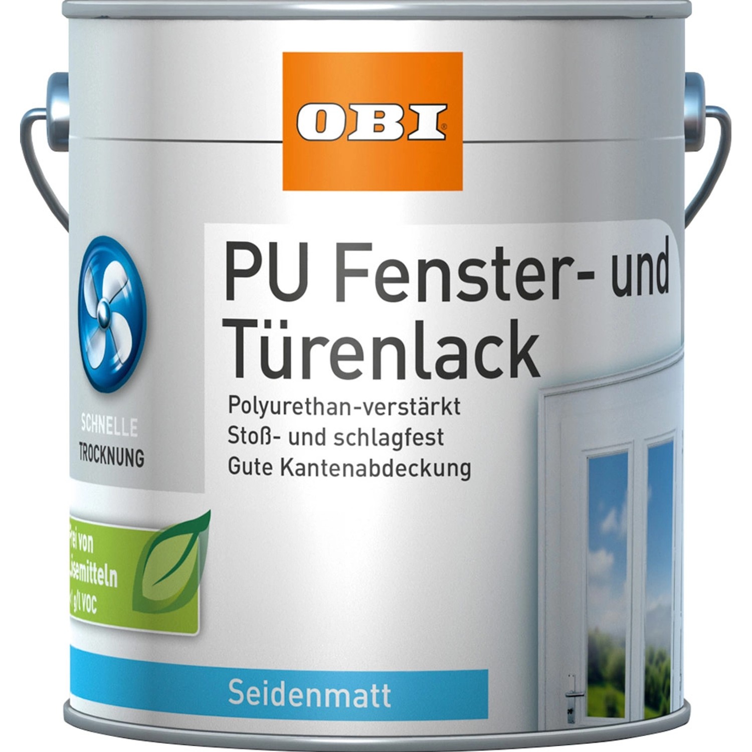 OBI Fenster- und Türenlack Weiß seidenmatt 2 l von OBI