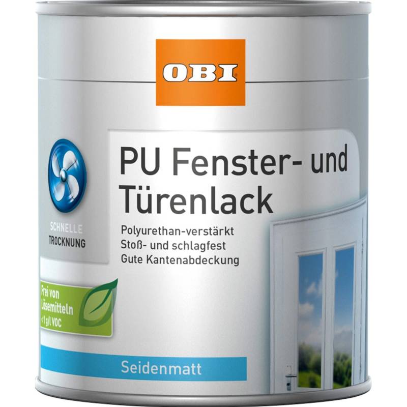 OBI Fenster- und Türenlack Weiß seidenmatt 375 ml OBI Fenster- und Türenlack Weiß seidenmatt 375 ml von OBI