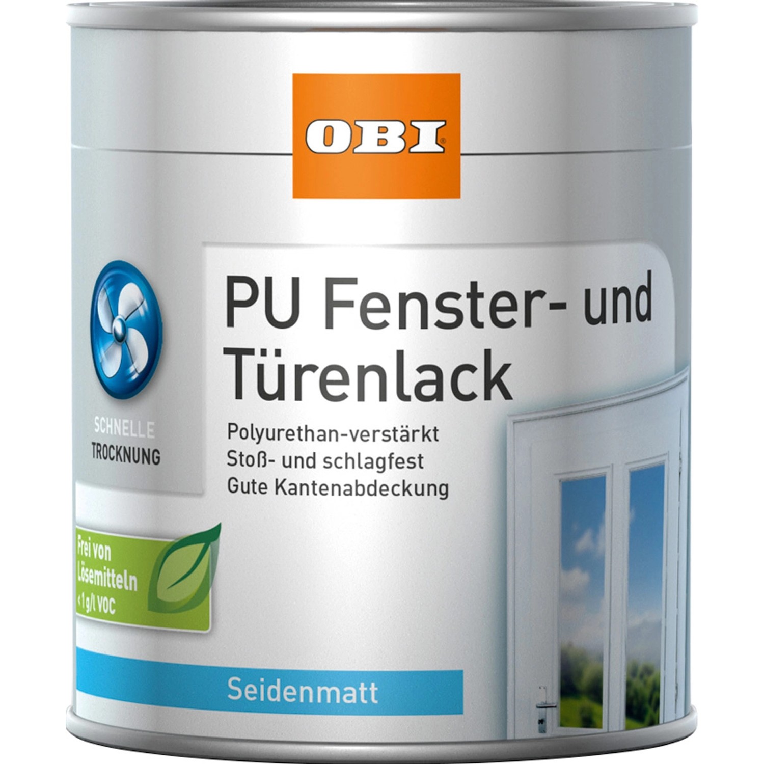 OBI Fenster- und Türenlack Weiß seidenmatt 750 ml von OBI