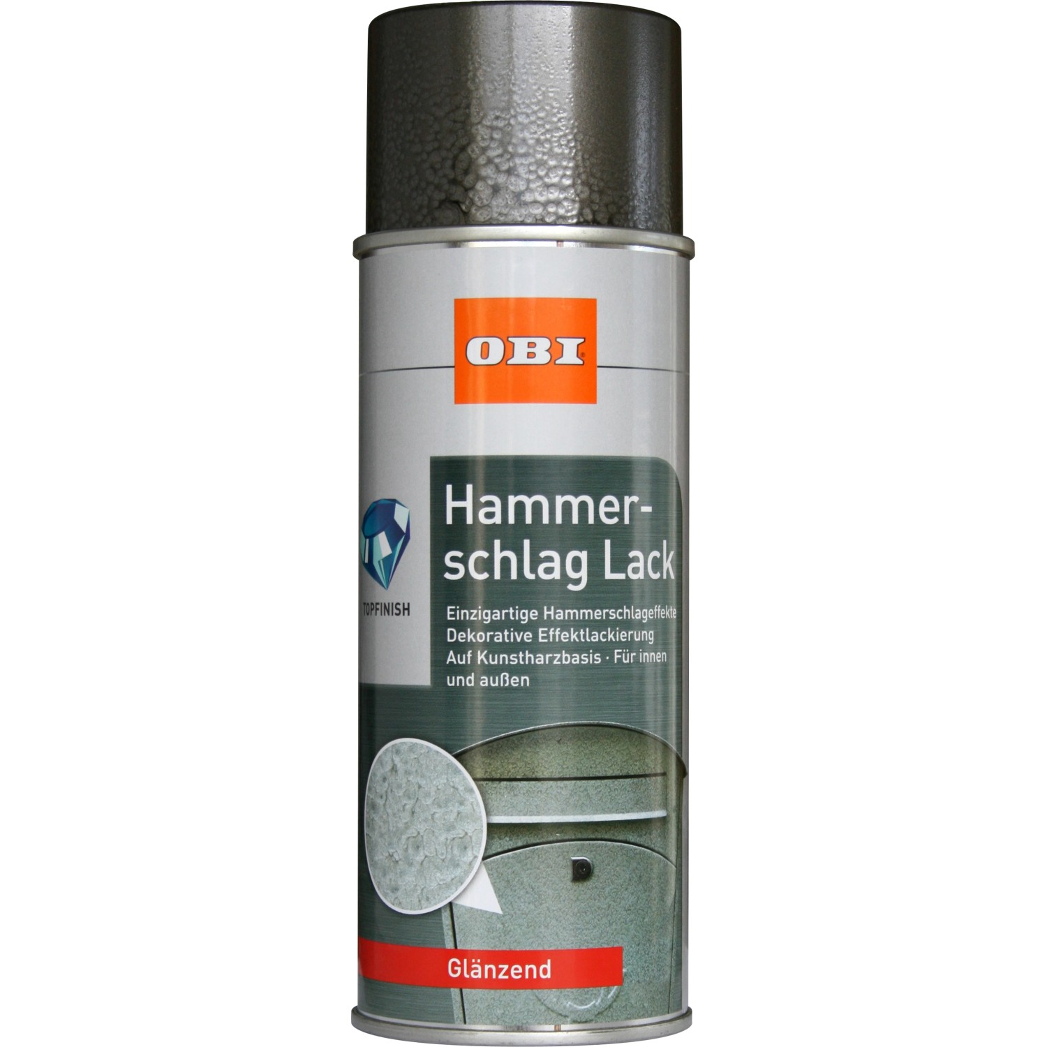 OBI Hammerschlag Lack Spray Anthrazit glänzend 400 ml von OBI