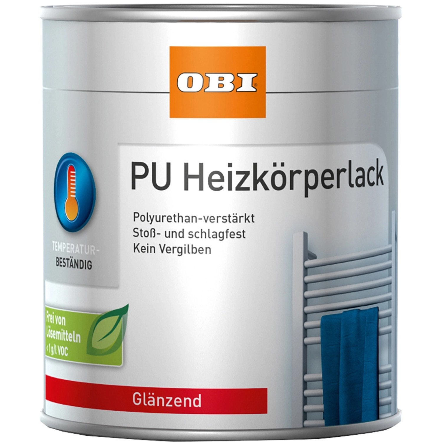 OBI PU Heizkörperlack Weiß glänzend 2 l von OBI