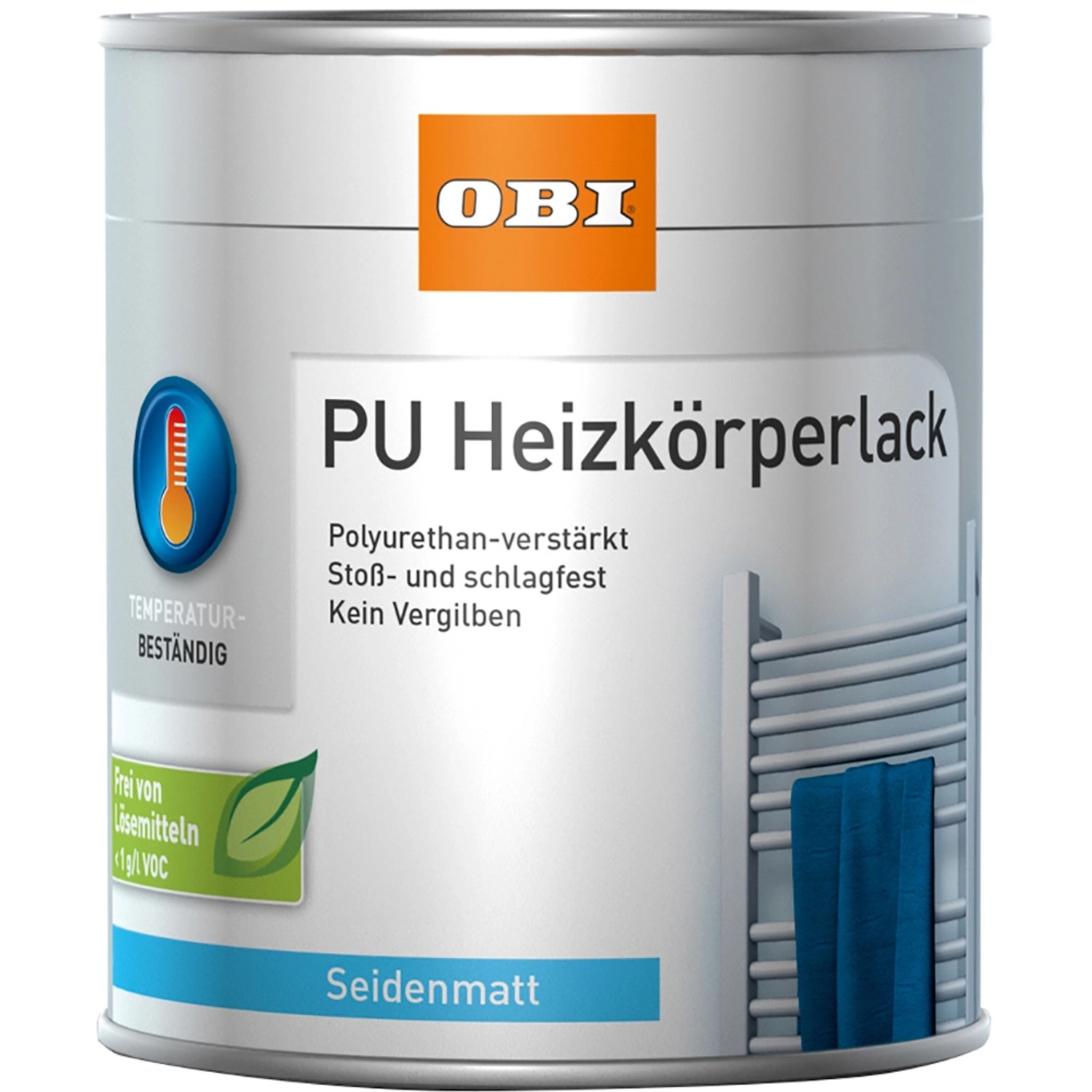 OBI PU Heizkörperlack Weiß seidenmatt 375 ml von OBI