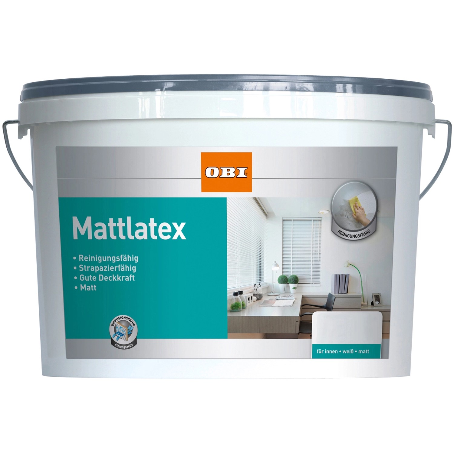 OBI Mattlatex Weiß matt 2,5 l von OBI