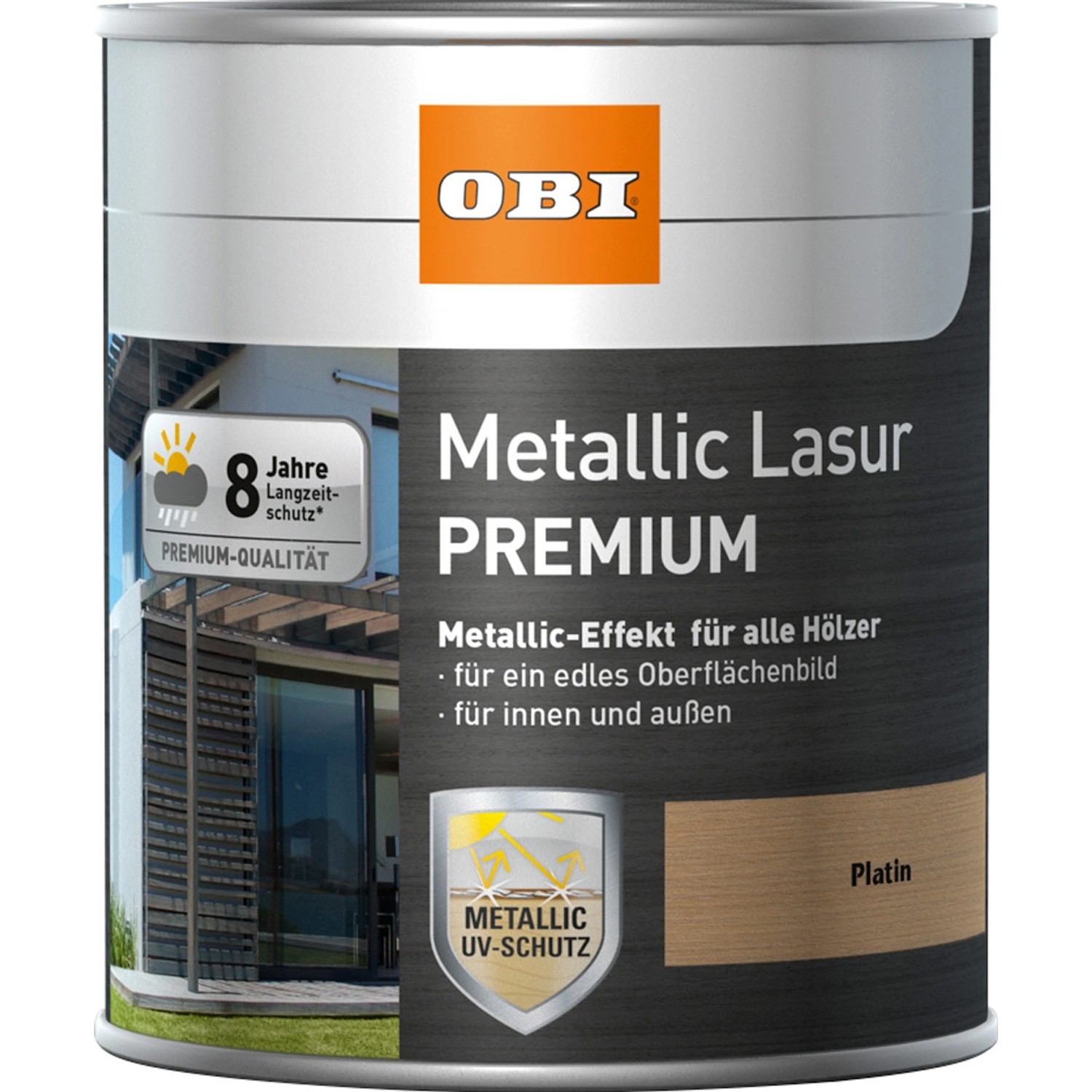 OBI Metallic Lasur Premium Platin 2,5 l von OBI
