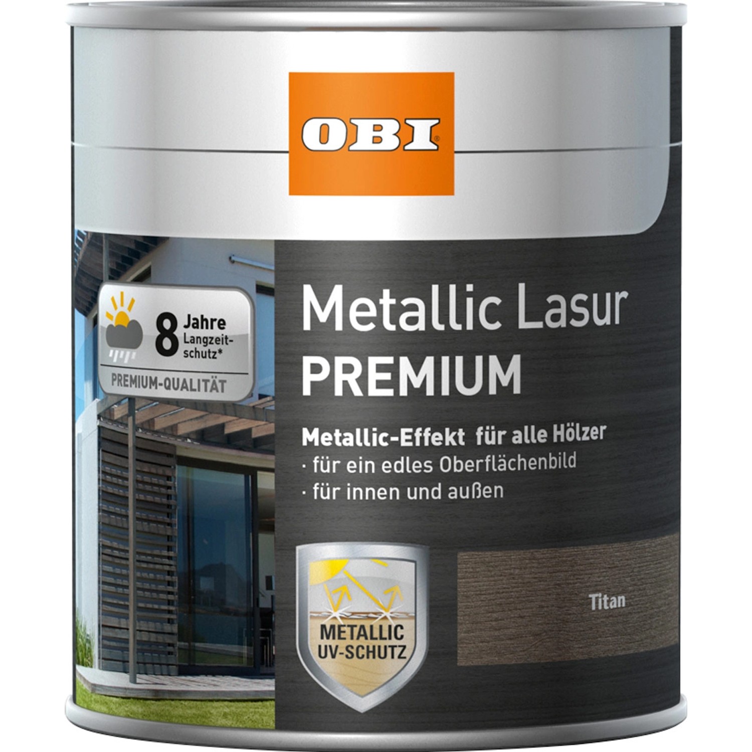 OBI Metallic Lasur Premium Titan 2,5 l von OBI