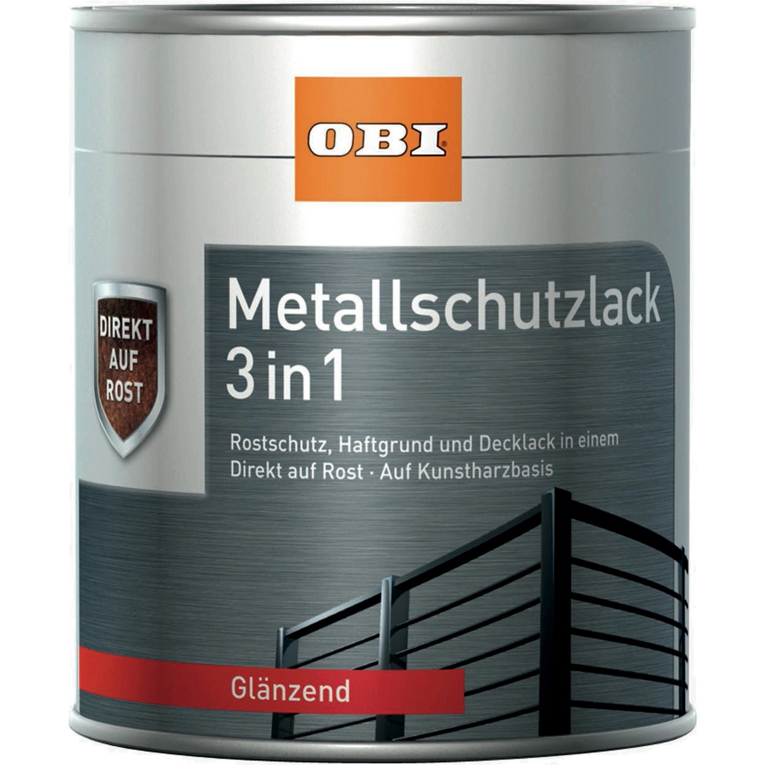 OBI Metallschutzlack 3in1 RAL 7016 Anthrazit glänzend 750 ml von OBI