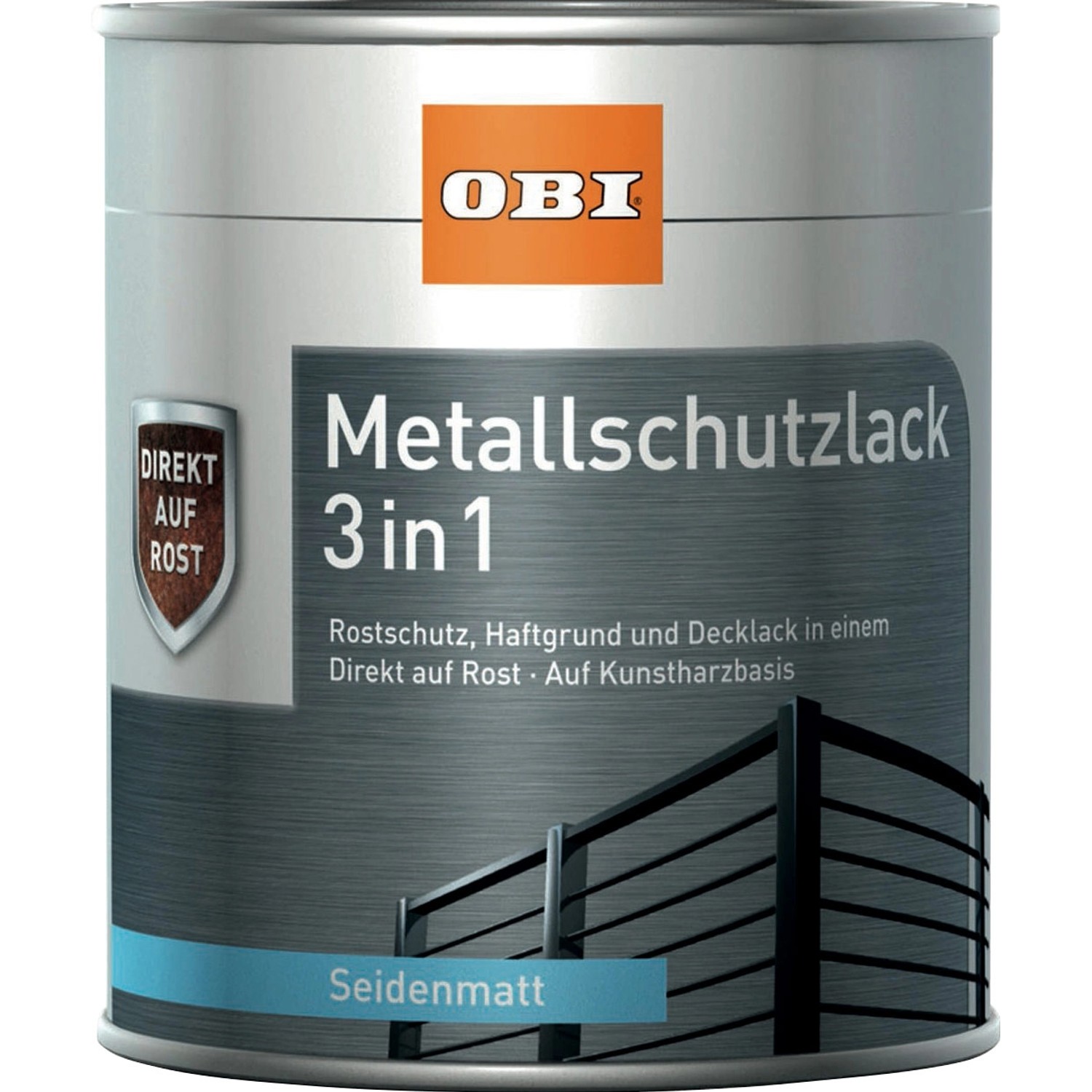 OBI Metallschutzlack 3in1 RAL 7016 Anthrazit seidenmatt 375 ml von OBI