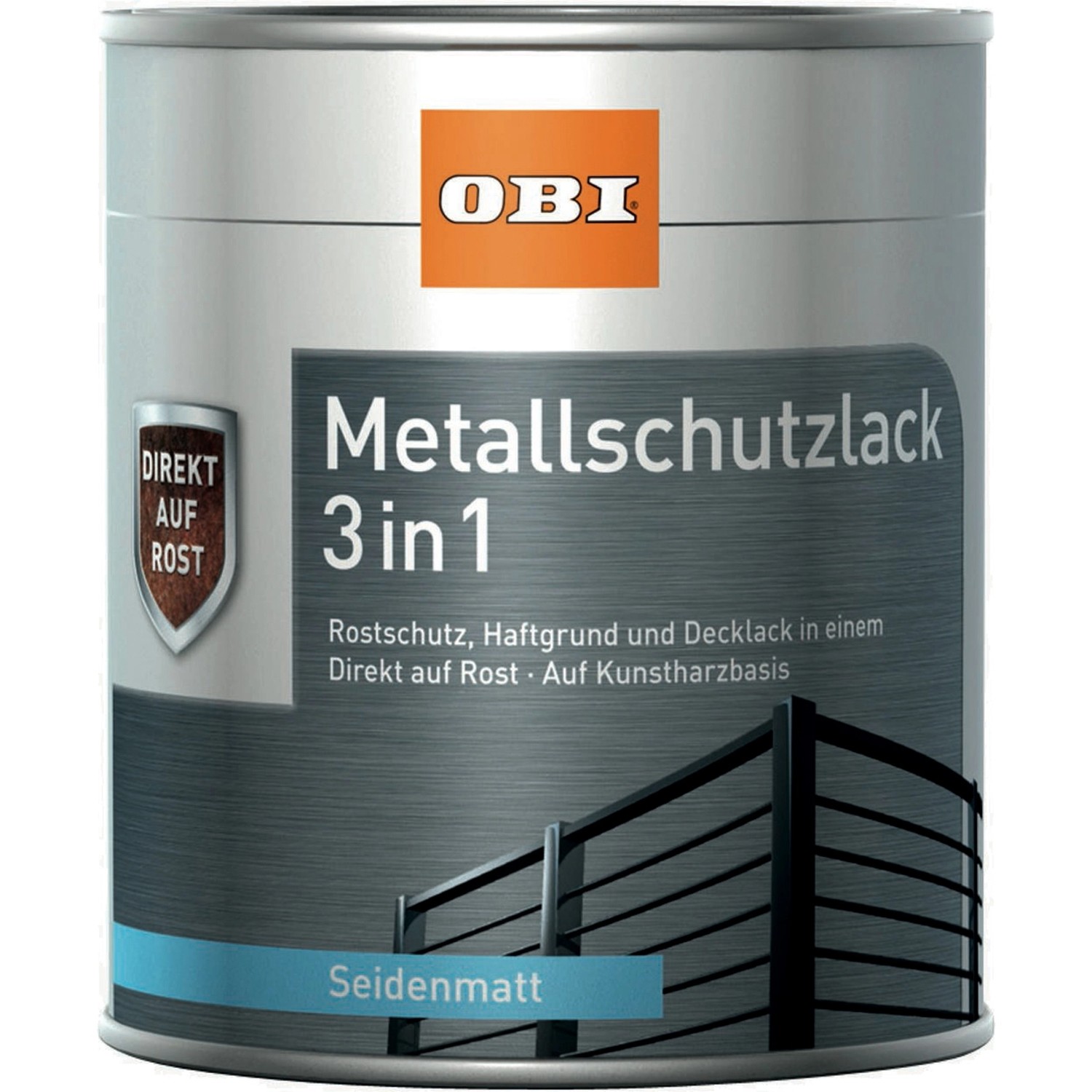 OBI Metallschutzlack 3in1 RAL 7016 Anthrazit seidenmatt 750 ml von OBI