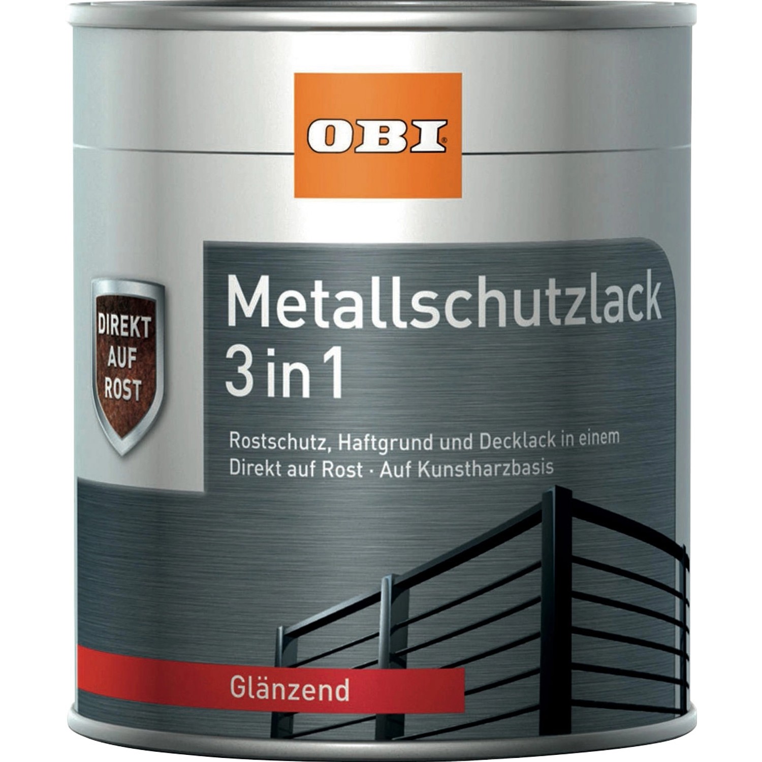 OBI Metallschutzlack 3in1 RAL 7016 Anthrazit glänzend 375 ml von OBI