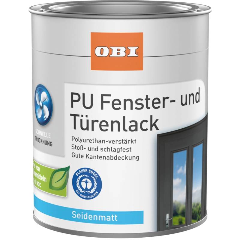 OBI PU Fenster- und Türenlack Anthrazitgrau Seidenmatt 2 l OBI PU Fenster- und Türenlack Anthrazitgrau Seidenmatt 2 l von OBI