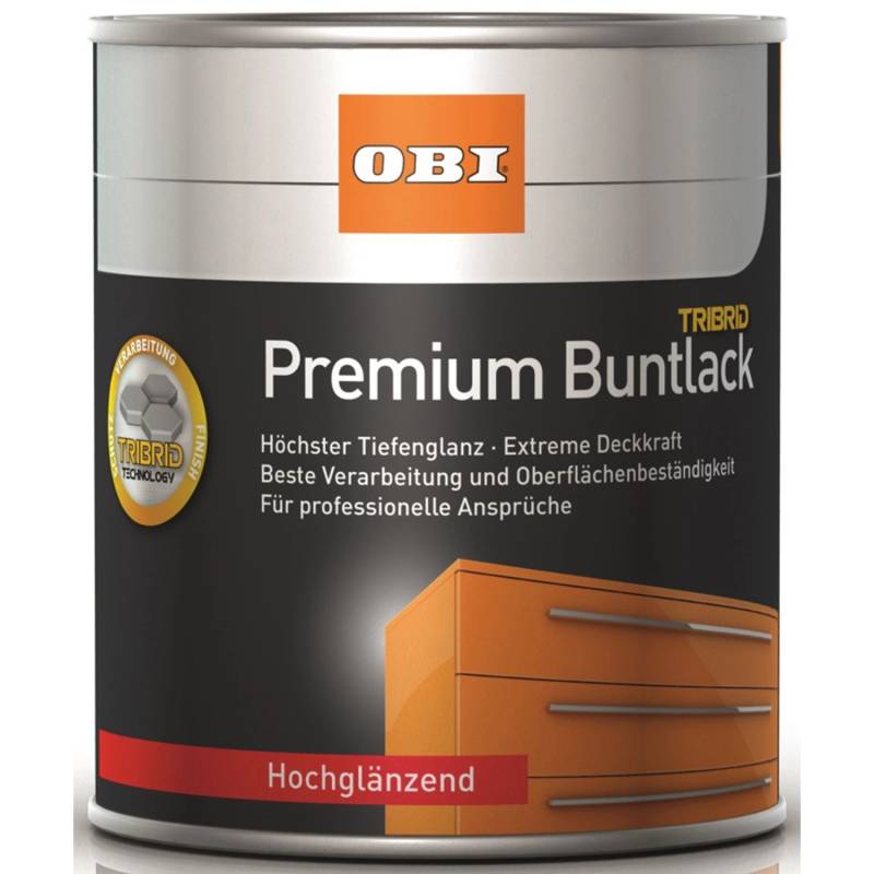 OBI Premium Buntlack Tribrid Cremeweiß hochglänzend 375 ml von OBI