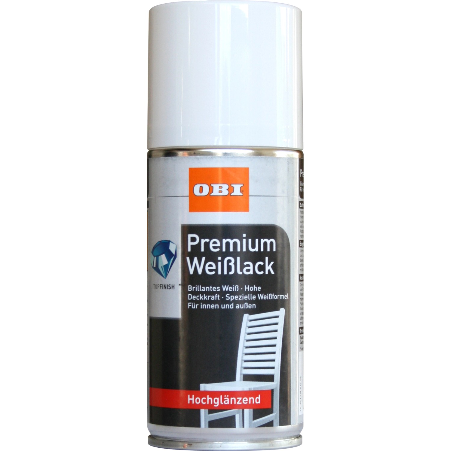 OBI Premium Weißlack Spray hochglänzend 150 ml von OBI