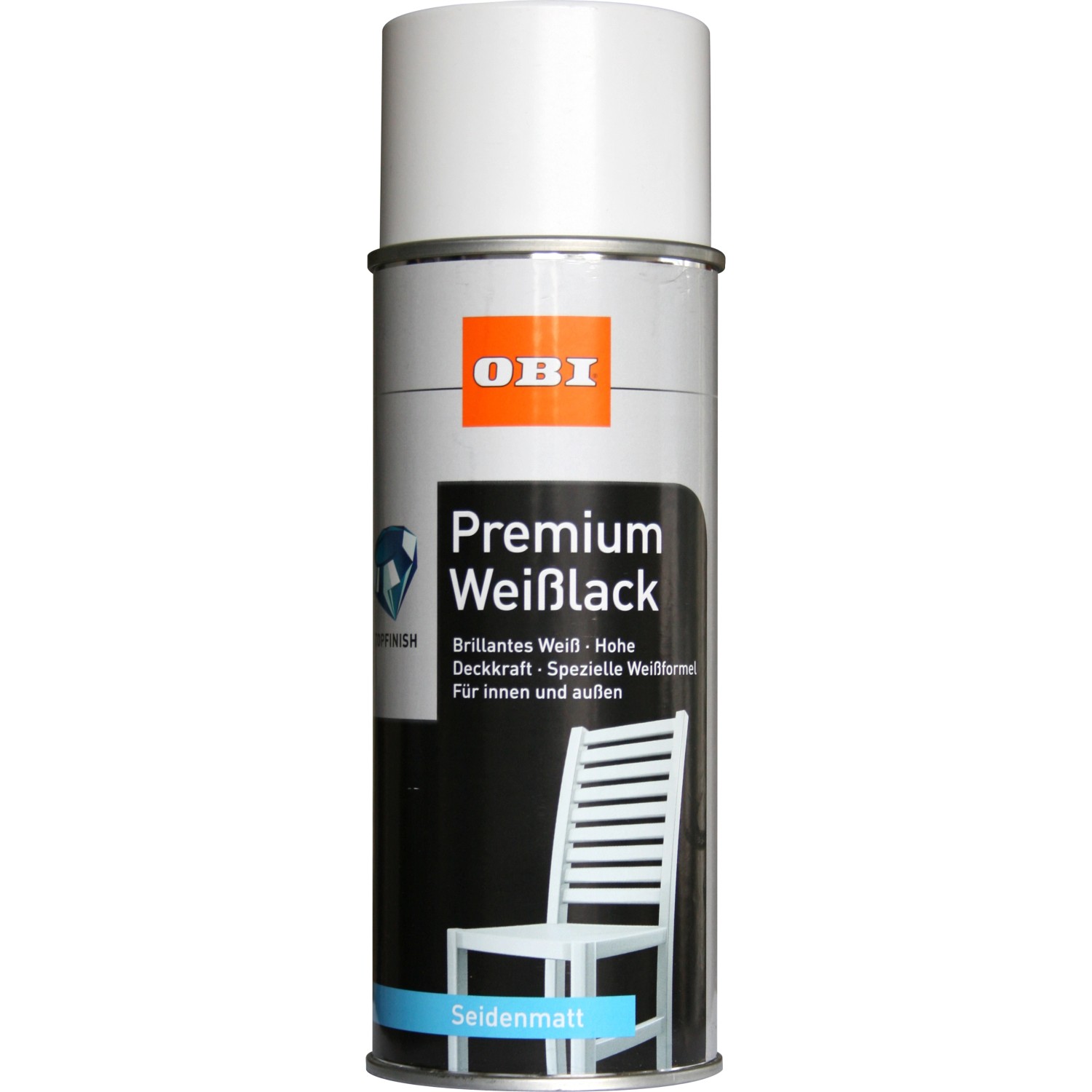 OBI Premium Weißlack Spray seidenmatt 400 ml von OBI
