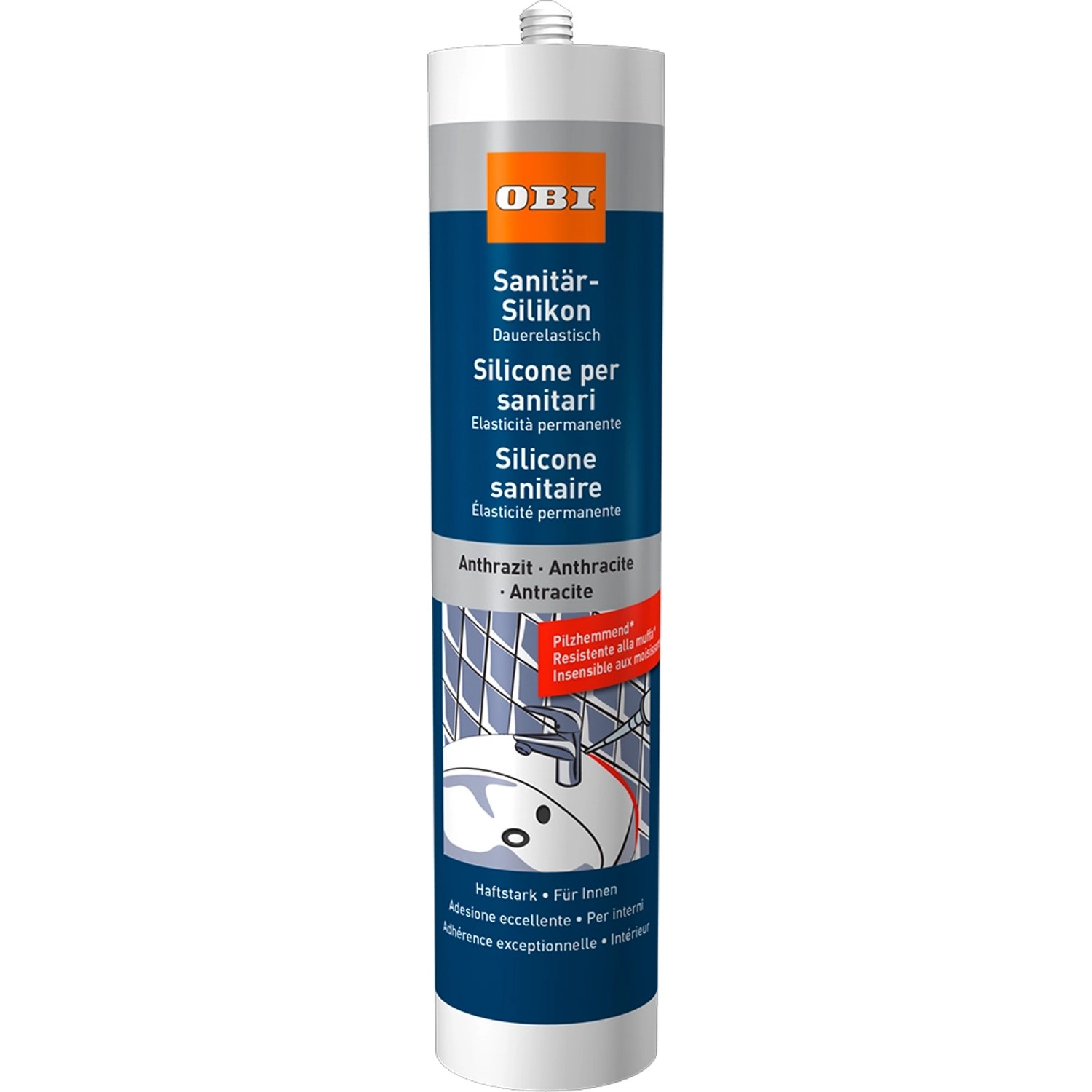 OBI Sanitär-Silikon Anthrazit 310 ml von OBI