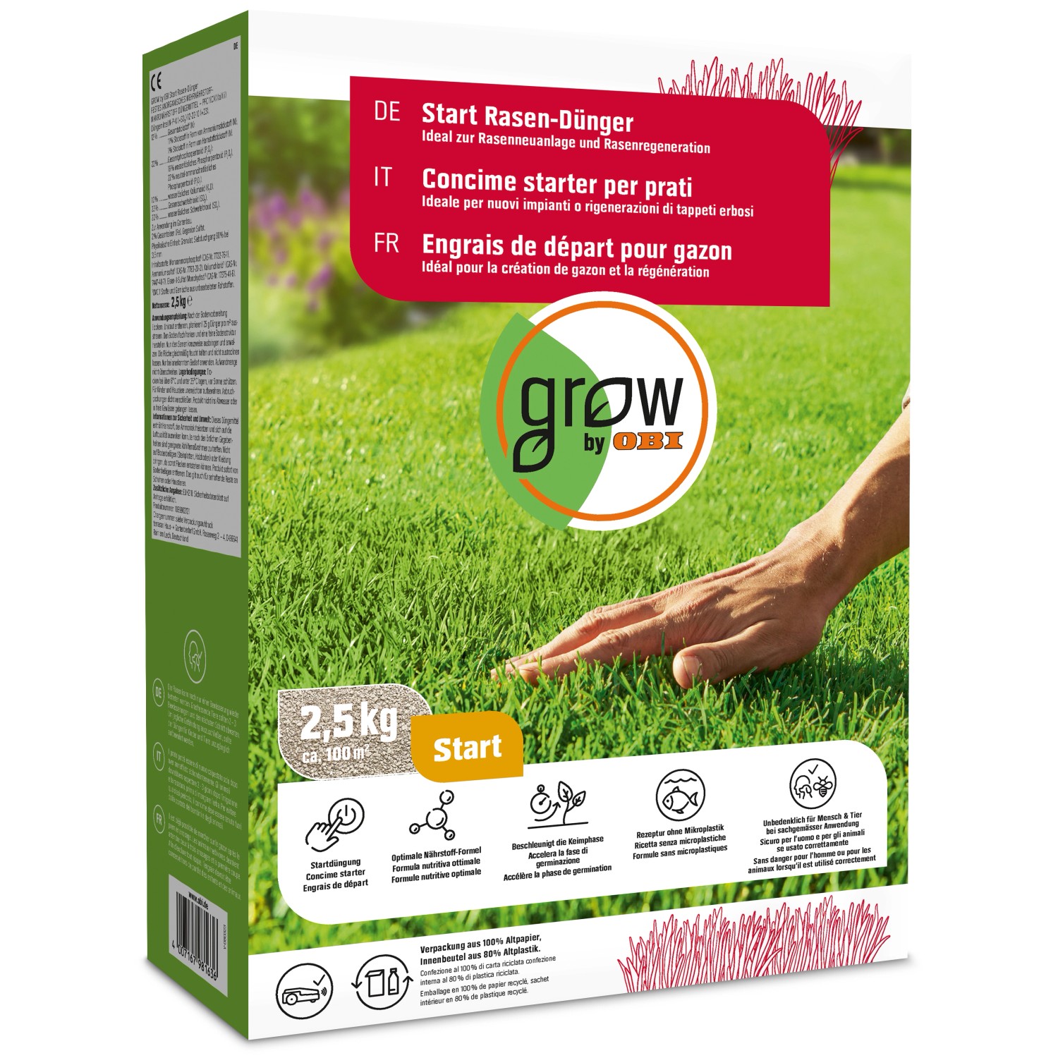 OBI Start Rasen-Dünger 2,5 kg von GROW by OBI