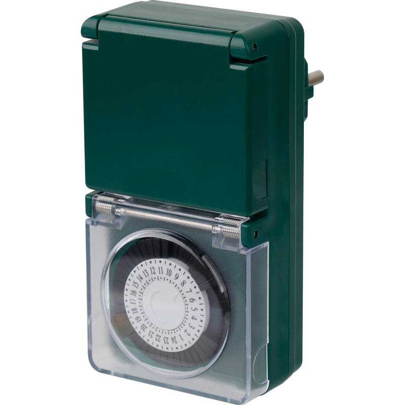 Tageszeitschaltuhr Mechanisch 48 Schaltmöglichkeiten Grün von -