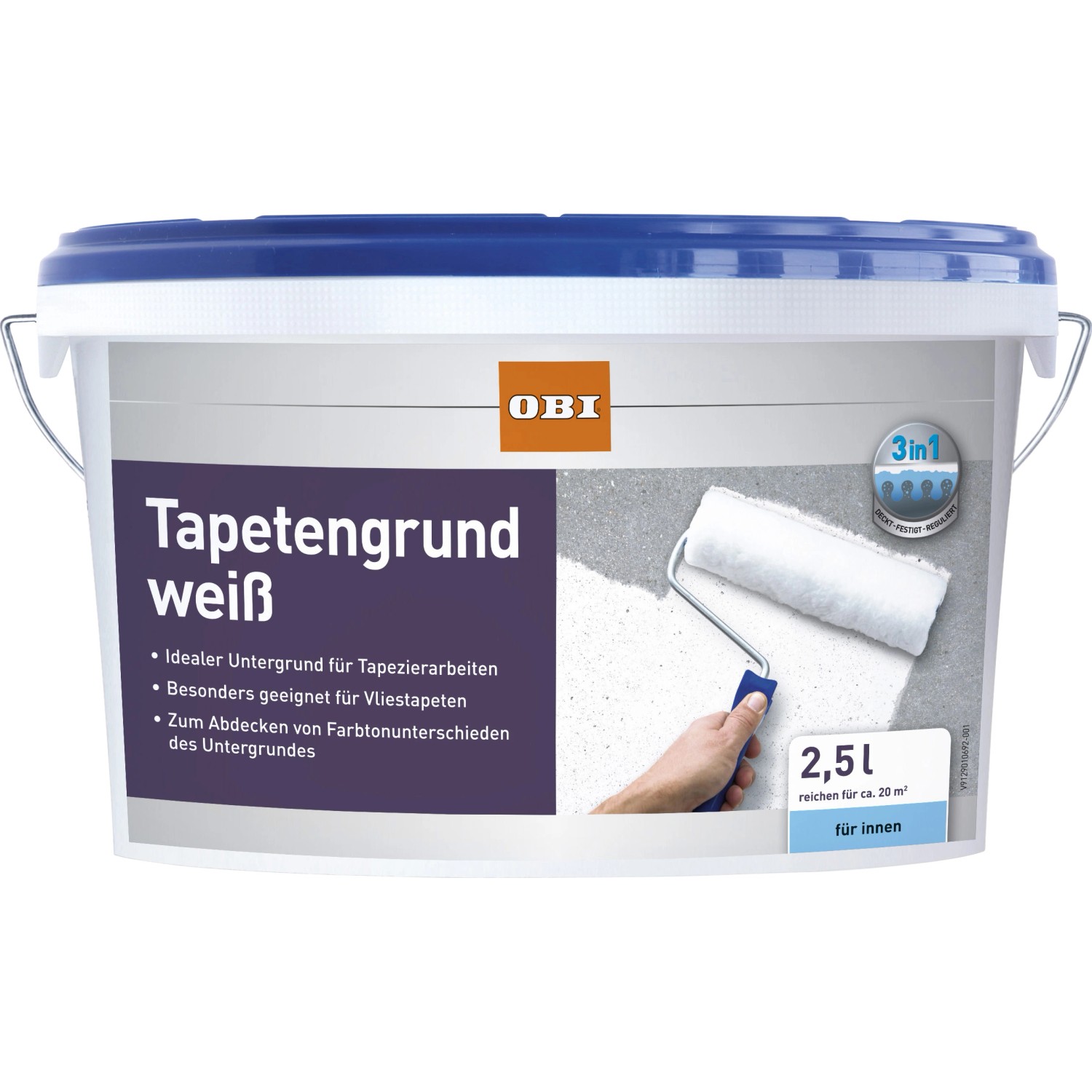 OBI Tapetengrund Weiß 2,5 l von OBI