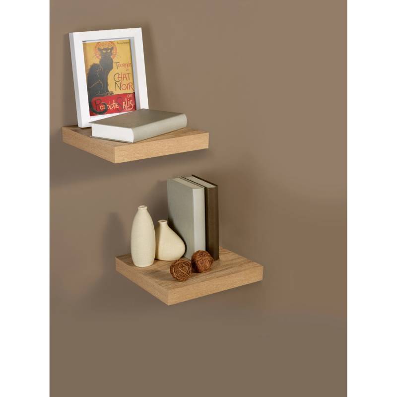 Wandregal Carlton Eiche Hell 23,5 cm x 23,5 cm x 3,8 cm