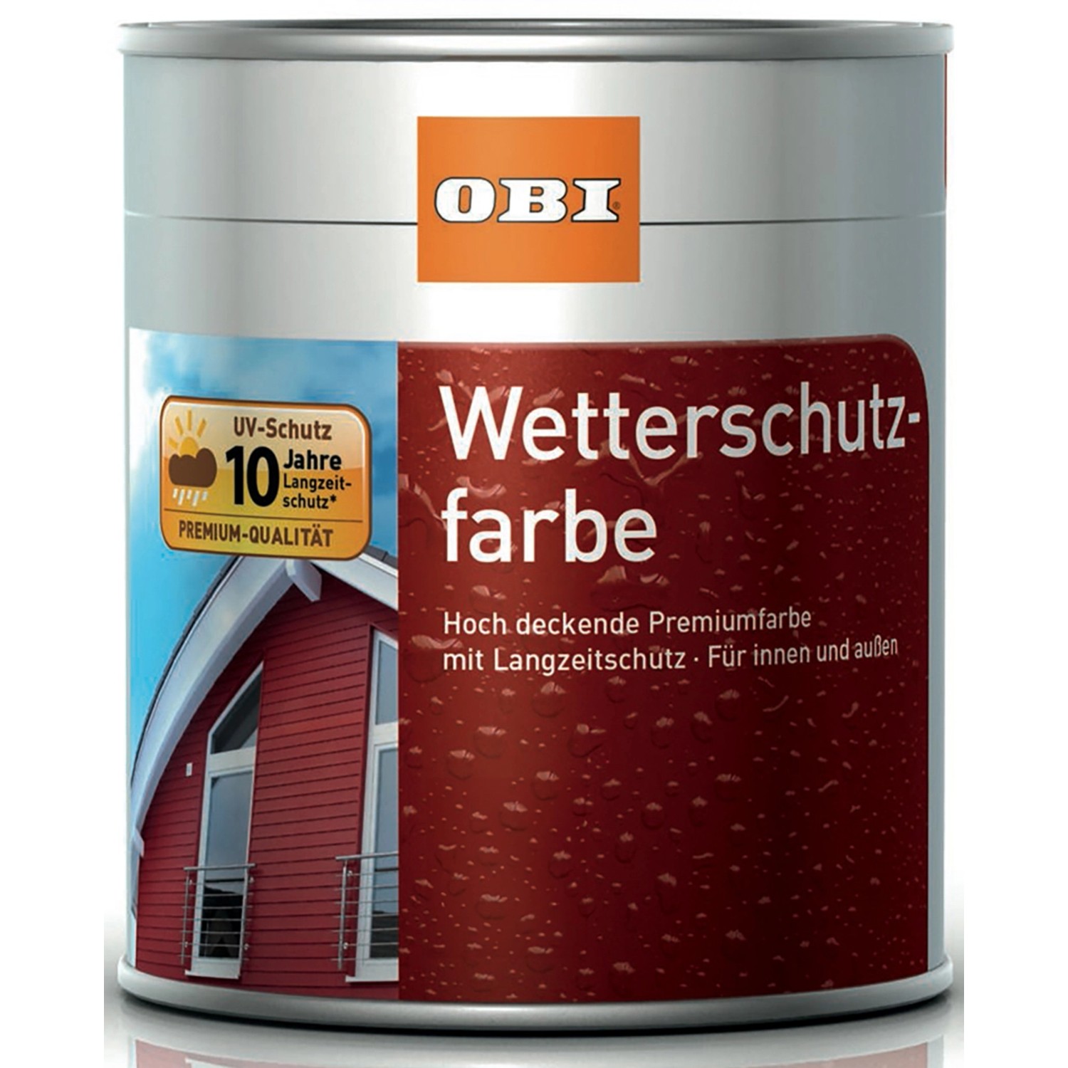 OBI Wetterschutzfarbe Lehmbraun seidenmatt 2,5 l von OBI