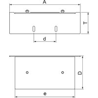 OBO Bettermann Vertr Gegenplatte 100x250mm BSKM-GW 1025 von OBO Bettermann