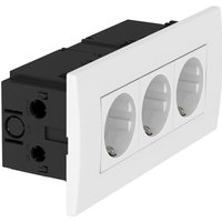 OBO Bettermann Vertr Steckdoseneinheit 3fach 84x185x59 rws SDE-RW D0RW3 - 6119414 von OBO Bettermann