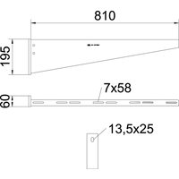 OBO Bettermann Vertr Wand+Stielausleger tauchf.vz AW 55 81 FT - 6418686 von OBO Bettermann
