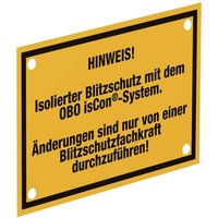 OBO Bettermann 5408058 Elektrotechnik-Warnschild (B x H) 150mm x 100mm 1St. von OBO Bettermann