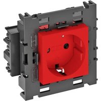 OBO Bettermann 6120418 Geräteeinsatz Steckdose (B x H x T) 86 x 76 x 42mm 1 St. Rot von OBO Bettermann