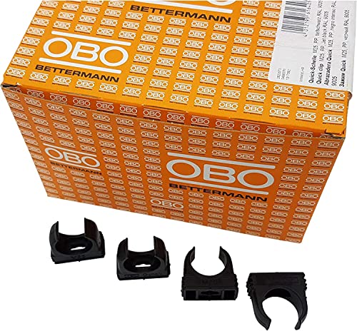 OBO Bettermann Quick-Schelle M25, schwarz, 100 Stück von OBO