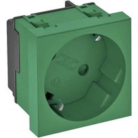 OBO Bettermann 6120077 Geräteeinsatz 1fach Steckdose (B x H x T) 45 x 45 x 42mm 1 St. Grün von OBO Bettermann