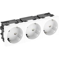 OBO Bettermann 6120503 Geräteeinsatz 3fach Steckdose (B x H x T) 135 x 45 x 40mm 1 St. Weiß OBO Bettermann 6120503 Geräteeinsatz 3fach Steckdose (B x H x T) 135 x 45 x 40mm 1 St. Weiß von OBO Bettermann